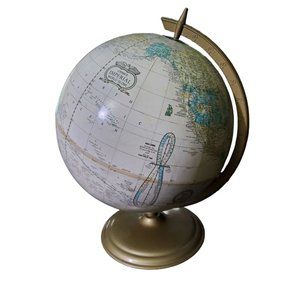 vintage 1990s crams imperial table top 12" world globe.